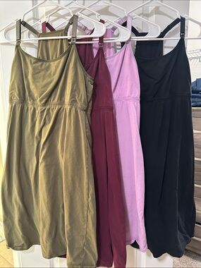 Maternity and nursing dresses Olive(L), Burgundy(L), Lilac(M), and Black (M)